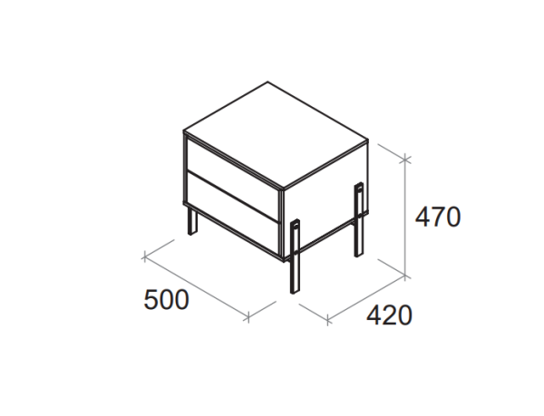 AERO Тумба прикроватная 