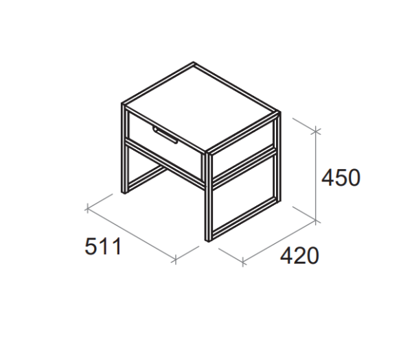 FOREST Тумба прикроватная 