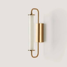 ISON настенная лампа LED STRIP 6W 2700K A1298 состаренное золото/прозрачный стеклянный абажур AROMAS