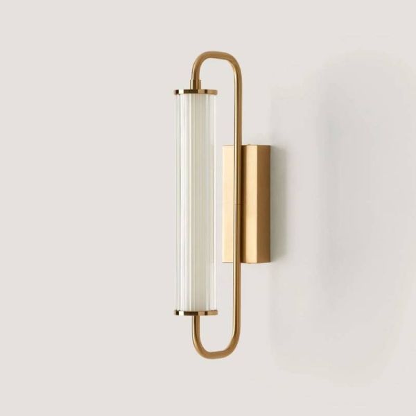 ISON настенная лампа LED STRIP 6W 2700K A1298 состаренное золото/прозрачный стеклянный абажур AROMAS