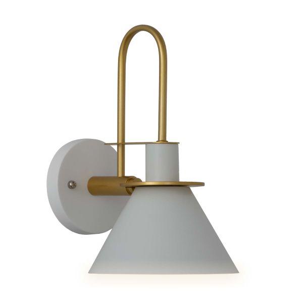 Настенный светильник E27 240*310 мм Железо, стекло Золотой, белый Astro - фото 2