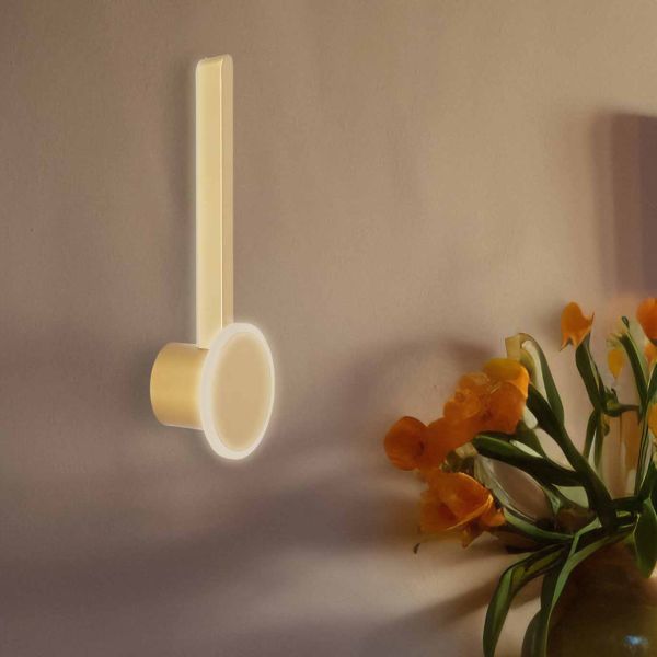 Настінний світильник LED*11W 125*370 мм Залізо , акрил Золотий Astro - фото 3