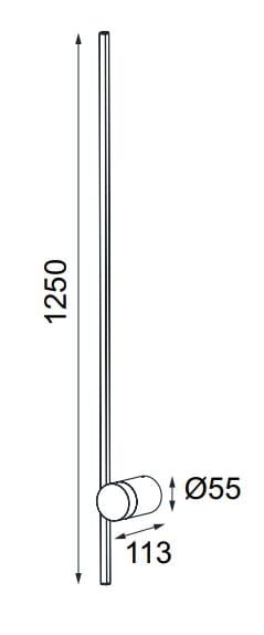 TOBAGO настенный светильник 12W 3000K 7915 чёрный (Negro-Black) Mantra - фото 5