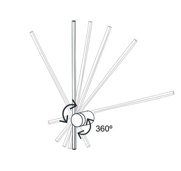 TOBAGO настенный светильник 12W 3000K 7915 чёрный (Negro-Black) Mantra - фото 6