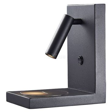 ZANZIBAR LED настенная лампа черная 3W - CELL PHONE INDUCTION CHARGER 6752 (Negro arena-Sand black) Mantra