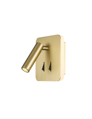 CAYMAN SQ настенный свет для чтения 3W, 6W 3000K 7854 (Gold) Mantra