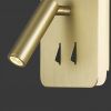 CAYMAN SQ настенный свет для чтения 3W, 6W 3000K 7854 (Gold) Mantra - фото 2