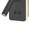 CAYMAN SQ настенный свет для чтения 3W, 6W 3000K 7826 (Matt black) Mantra - фото 2
