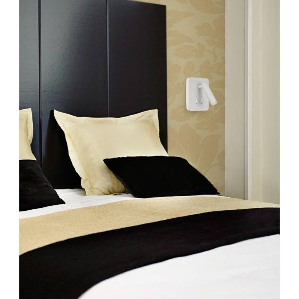 CAYMAN SQ настенный свет для чтения 3W, 6W 3000K 7826 (Matt black) Mantra - фото 3