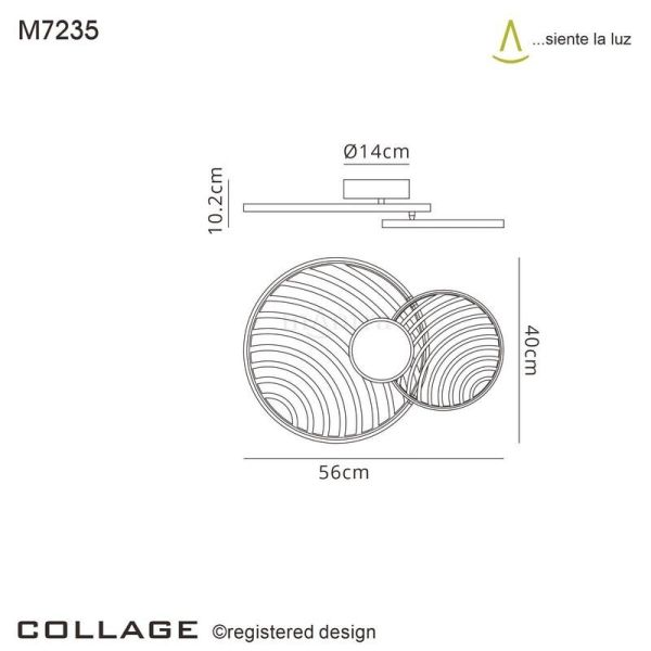 COLLAGE лампа на потолок 2 M 7235 (Oro-Gold) Mantra - фото 6