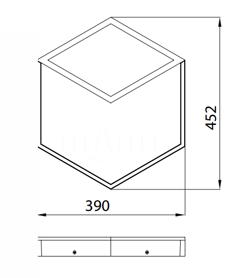 KUBICK настенный светильник LED 7596 33.5W 3000K (Negro mate-Matt black) Mantra - фото 6