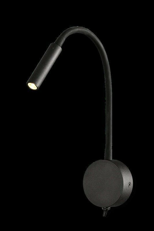 BOAVISTA настенный светильник ARM READER LED 1L-3W 6047 (Negro-Black) Mantra - фото 2