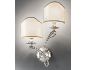 Литий настінний світильник античне срібло A26 NERVILAMP