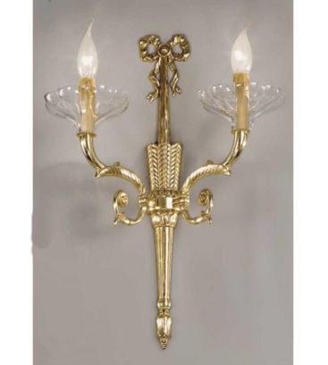 Литий настінний світильник кристально чисте французьке золото 571/2A TR NERVILAMP