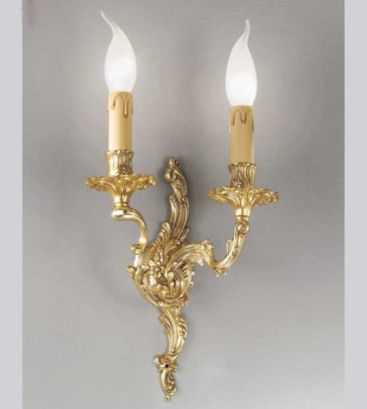 Литый настенный светильник, французское золото NERVILAMP A2/2