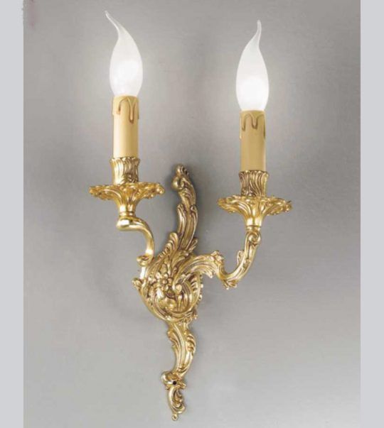 Литый настенный светильник, французское золото NERVILAMP A2/2