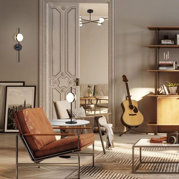 CUBA настенный светильник 8W 7163 (Gold/Black) Mantra - фото 5