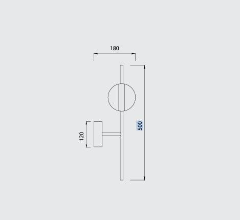 CUBA настенный светильник 8W 7163 (Gold/Black) Mantra