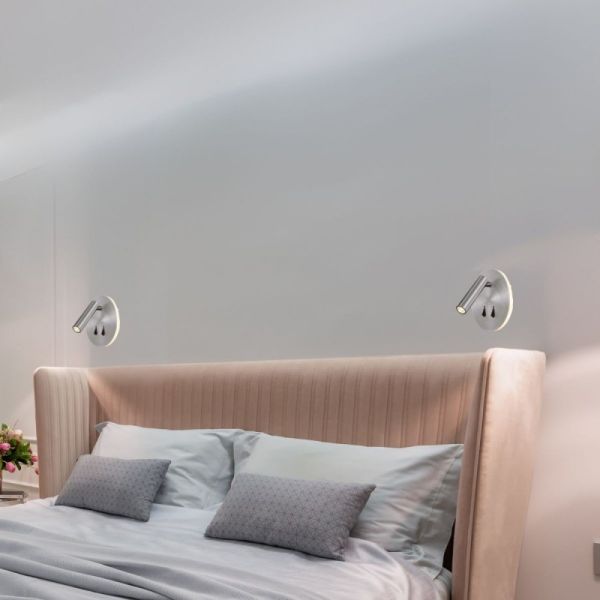 CAYMAN R настенный светильник для чтения 3W, 6W 6081 (Satin nickel) Mantra - фото 4