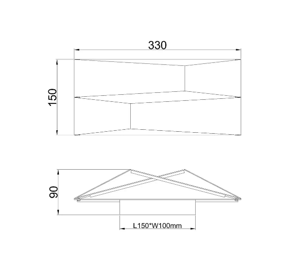 FUJI настенный светильник LED 14W 3000K 8158 белый (Blanco-White) Mantra