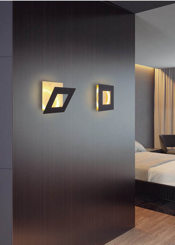 DALIA Квадратная настенная лампа 24W 8121 (Corten, oro-Corten, gold) Mantra - фото 3