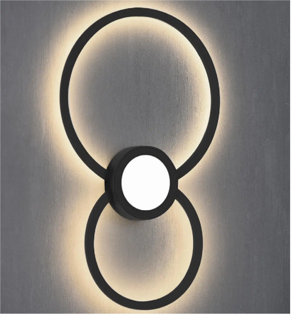 MURAL черный настенный светильник LED - фото 2