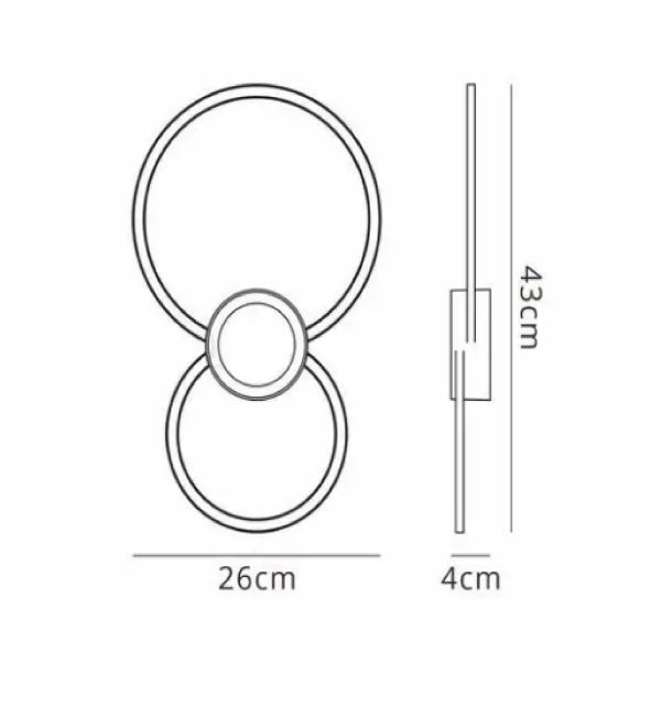 MURAL черный настенный светильник LED - фото 5