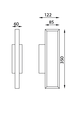 DURBAN настенный светильник светодиодный 10W 3000K 7197 (Blanco-White) Mantra - фото 3