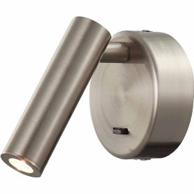 PREA настенный светильник светодиодный для чтения 3W 3000K 6076 (Níquel satinado-Satin nickel) Mantra