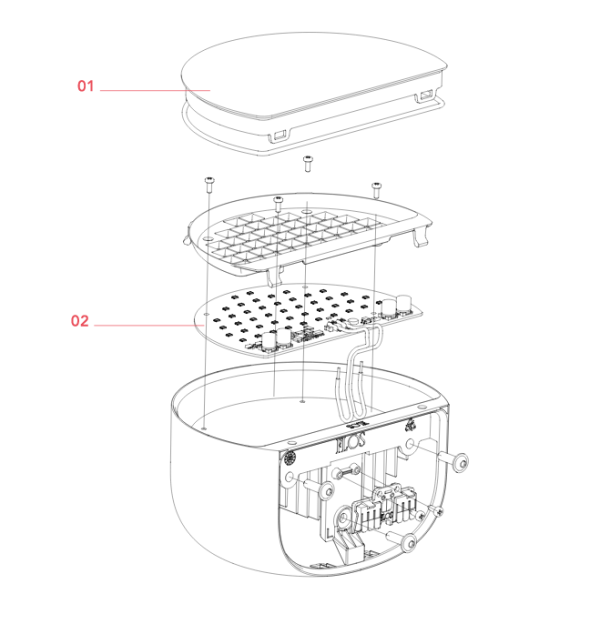 Настенный светильник BELLHOP EU серый FLOS - фото 4