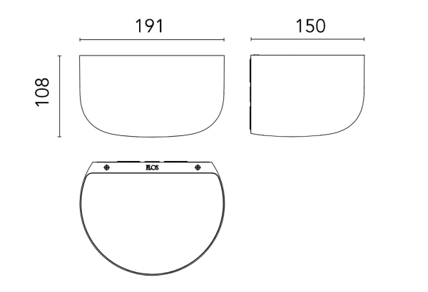 Настенный светильник BELLHOP EU серо-голубой FLOS - фото 2