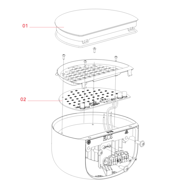 Настенный светильник BELLHOP EU серо-голубой FLOS - фото 4