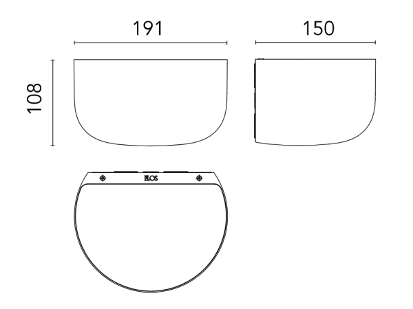 Настінний світильник BELLHOP Wall Up EU жовтий FLOS - фото 2