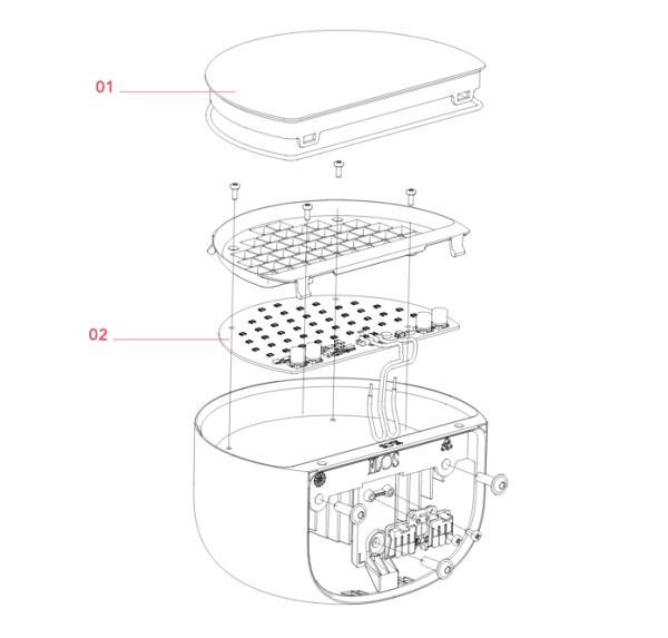 Настенный светильник BELLHOP EU красный FLOS - фото 4