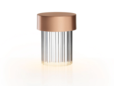 Настольная лампа LAST ORDER FLUTED EU/UL/GB медь (основание, крышка) FLOS