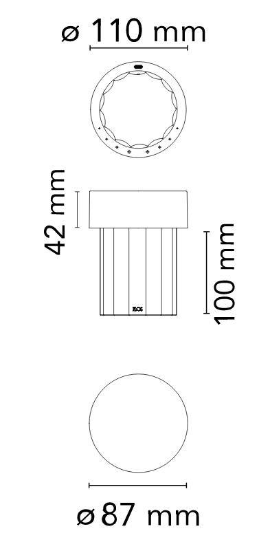 Настольная лампа LAST ORDER FLUTED EU/UL/GB медь (основание, крышка) FLOS - фото 3