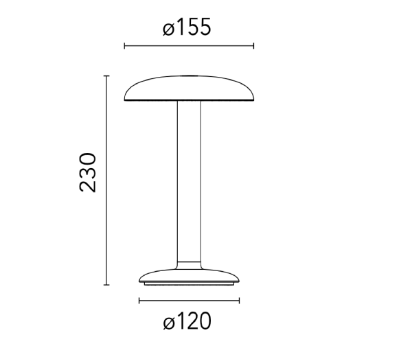 Настольный светильник GUSTAVE гладкий черный 2700K 159lm RES. T-LED C90 FLOS - фото 3