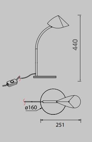 CAPUCCINA настольная лампа LED SMALL 7W - фото 2