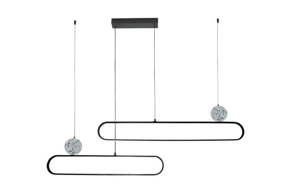 MAR2023564 LED Подвесной светильник 1210x70x1200mm Черный-Белый