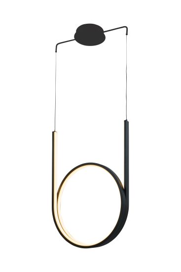 MAR2024162BK LED Підвісний світильник Φ440X1400mm Чорний