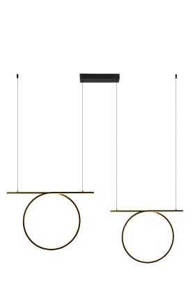 MAR2024163-2 LED Подвесной светильник 650х560x1500mm Черный