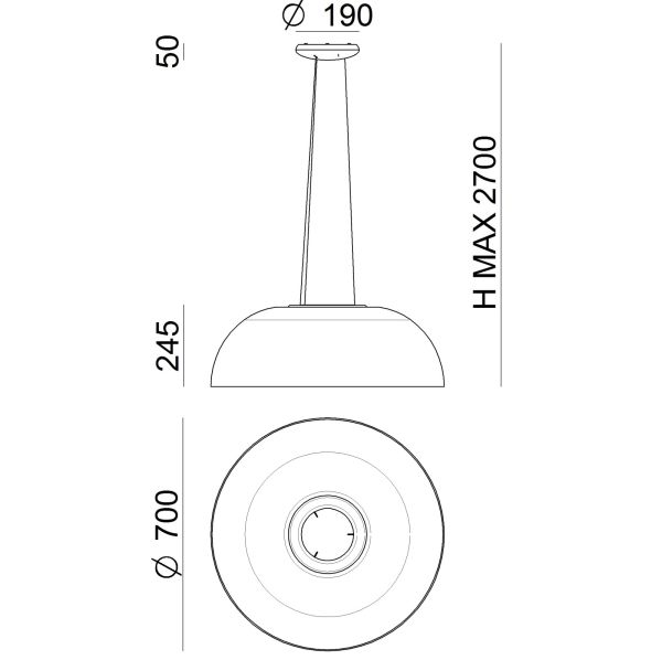 DEMI підвісна лампа. 33W B.CO RAGG PH.CUT LINEA LIGHT - фото 8