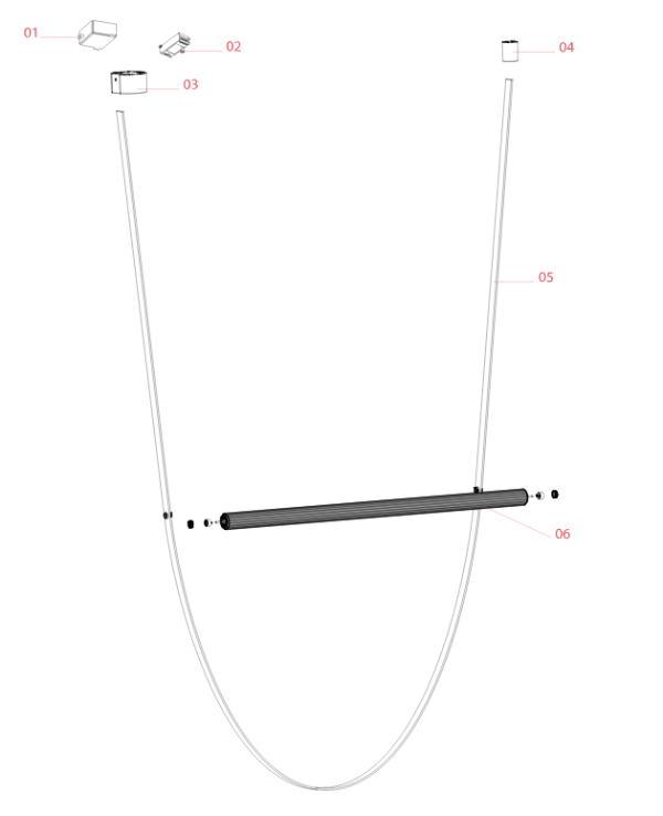 Підвісний світильник WireLine EU RSA (каркас, кабель, ПК-розетка) FLOS - фото 4