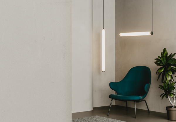 TUBE подвесная лампа. 20W 2700K 24V Состаренное золото металл/акрил AROMAS - фото 3