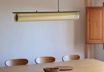 FITO L підвісна лампа. 14W 3000K. ЧОРНИЙ МАТОВИЙ КОРПУС/ЛАМПА МАТОВЕ ЗОЛОТО. AROMAS