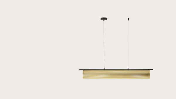 FITO L подвесная лампа. 14W 3000K. ЧЕРНЫЙ МАТОЧНЫЙ КОРПУС/ЛАМПА МАТОВОЕ ЗОЛОТО. AROMAS - фото 2