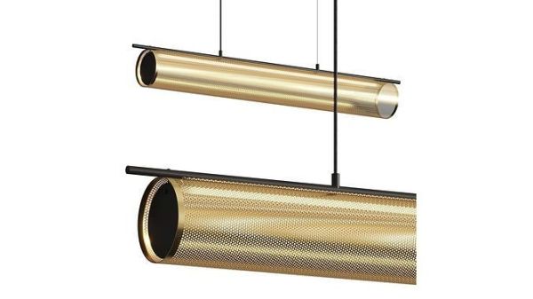 FITO L подвесная лампа. 14W 3000K. ЧЕРНЫЙ МАТОЧНЫЙ КОРПУС/ЛАМПА МАТОВОЕ ЗОЛОТО. AROMAS - фото 3