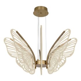 Люстра LED*36W 680*320 мм Залізо, акрил Мідно-золотий Astro