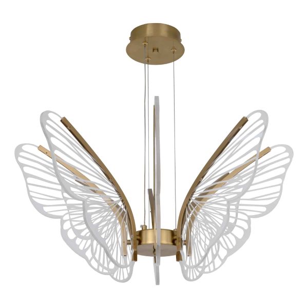 Люстра LED*36W 680*320 мм Залізо, акрил Мідно-золотий Astro - фото 2