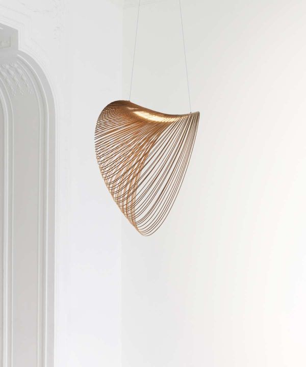 Люстра LED Д400 мм Дерево Коричневий Astro - фото 4